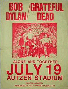 Dylan and Dead poster from the Summer of '87